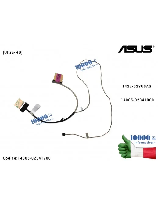 14005-02341700 Cavo Flat LCD ASUS [40 PIN] [NO TOUCH] [SOLO PER MODELLI 4K UHD] VivoBook Pro 15 N580G N580GD X580GD X580G M58...