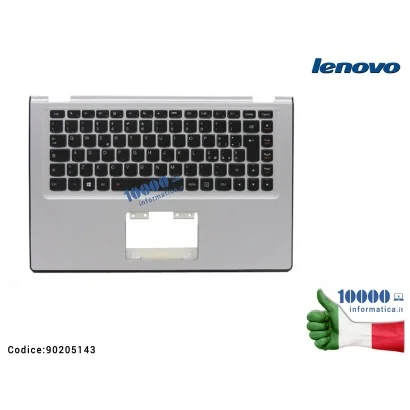 90205143 Top Case Upper Palmrest Cover Superiore LENOVO Yoga 2 13 (20344) [SILVER/ARGENTO]