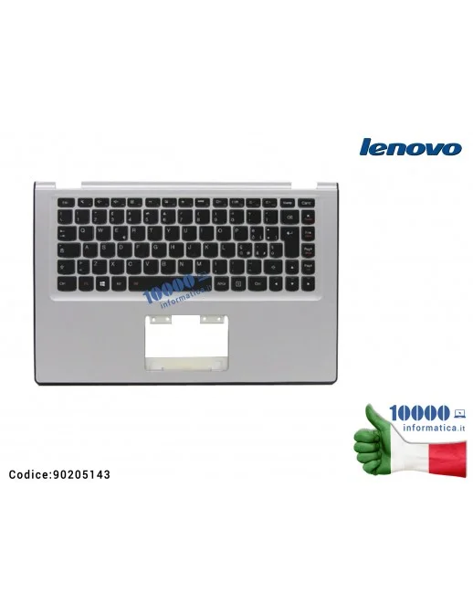 90205143 Top Case Upper Palmrest Cover Superiore LENOVO Yoga 2 13 (20344) [SILVER/ARGENTO]