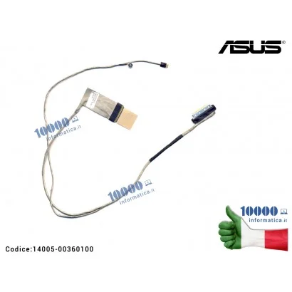 14005-00360100 Cavo Flat LCD ASUS X45 X45V K45 K45D A45 A45D A45V K45A K45VD K45VG K45VM K45VS K45VJ P45VA P45VJ 14005-003601...