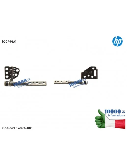 L14376-001 Cerniere Hinges LCD [COPPIA] HP EliteBook 740 G5 745 G5 840 G5 ZBook 14U G5 [R+L] L14376-001