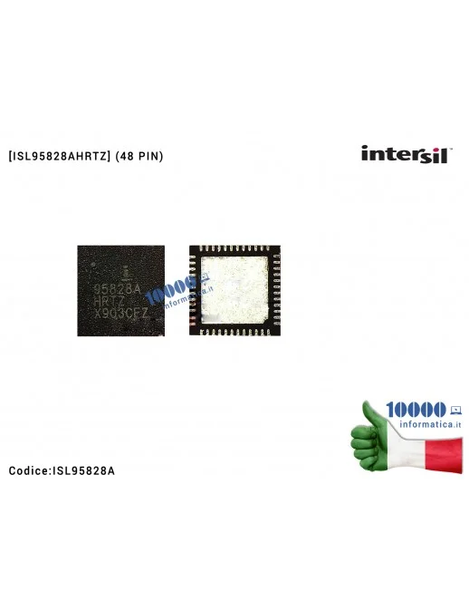 ISL95828A IC Chip INTERSIL ISL 95828 AHRT 95B28A 9582BA ISL95828A 95828A HRTZ AHRTZ QFN48 U7100 MacBook Pro A1708 A1707 ISL95...