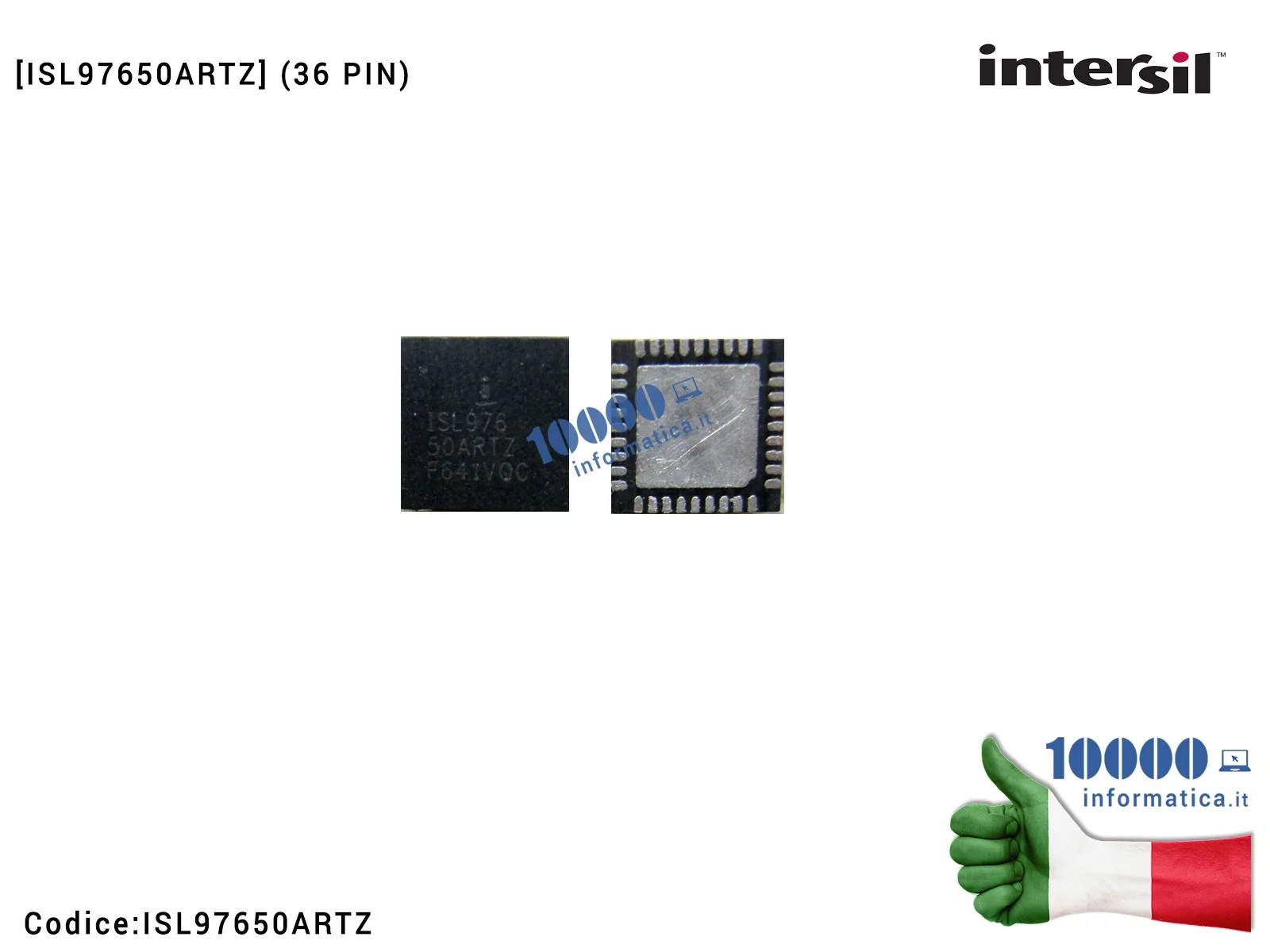 ISL97650ARTZ IC Chip INTERSIL ISL97650 ISL97650A ISL97650AR ISL97650ART ISL976 50AR ISL 97650 ARTZ QFN36 QFN-36 ISL97650ARTZ