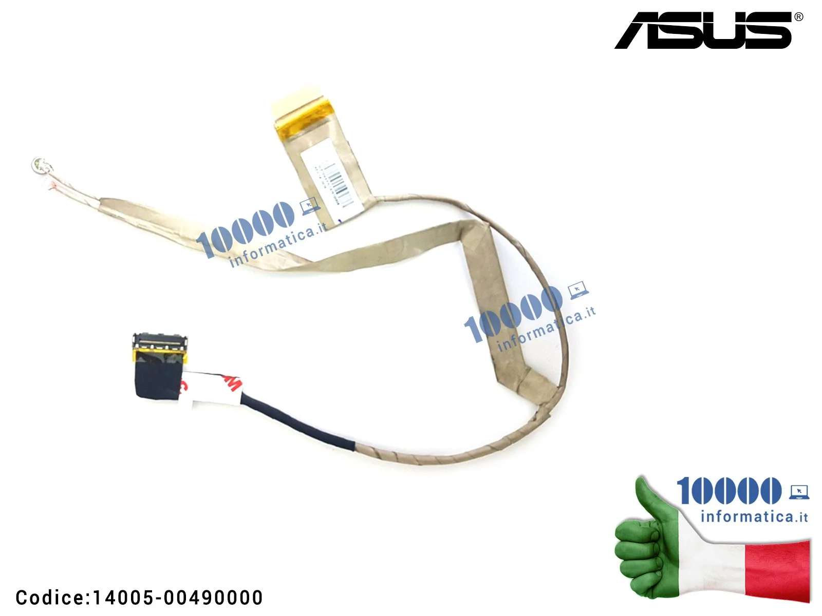 14005-00490000 Cavo Flat LCD ASUS K45D K45VD K45DE A45D X45E X45D (30pin, microfono incluso) DD0XY1LC000