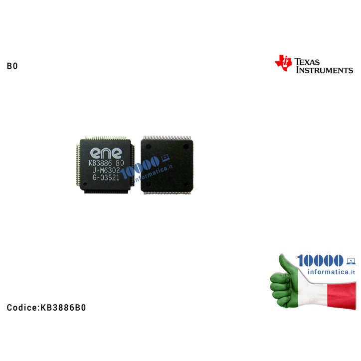 IC Chip ENE KB3886 B0 BO KB3886B0 KB3886BO TQFP 128 TQFP128 TQFP-128