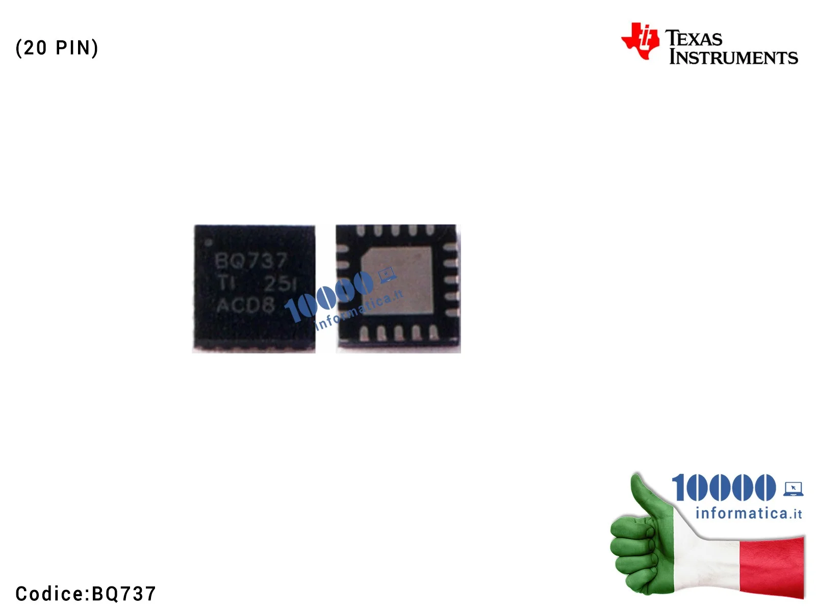 BQ737 IC Chip 8Q737 BQ24737R BQ24737RG BQ24737RGR BQ737 BQ24737 BQ 24737 RGRR QFN20 QFN-20 Battery Charger