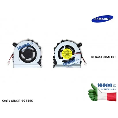 BA31-00125C Ventola di Raffreddamento Fan CPU SAMSUNG NP530U3C 530U3B 535U3C 540U3C 532U3C 542U3X DFS451205M10T