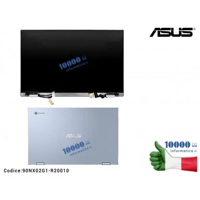 90NX02G1-R20010 Display Assembly Modulo Touch Screen + Cover LCD + Cerniere ASUS Chromebook Flip C433 C433T C433TA [FHD] C433...