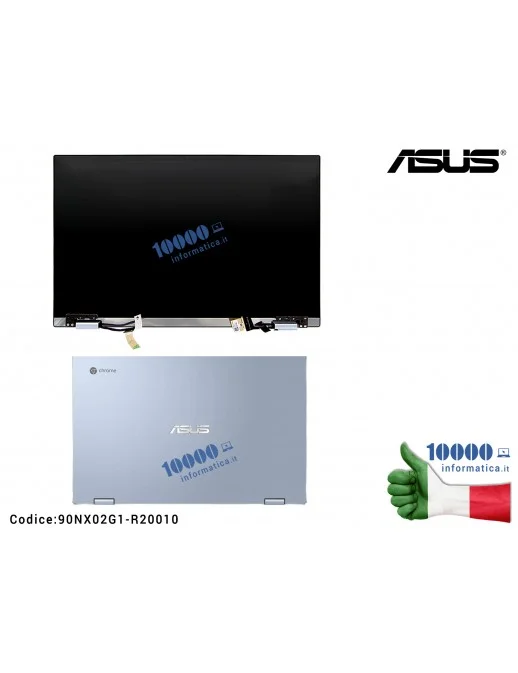 90NX02G1-R20010 Display Assembly Modulo Touch Screen + Cover LCD + Cerniere ASUS Chromebook Flip C433 C433T C433TA [FHD] C433...