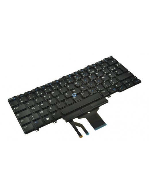 W93F7 W93F7 Tastiera Retroilluminata Backlit Keyboard w/Dualpoint (French) Dell Latitude E7450