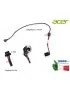 50.S6802.003 Connettore DC Power Jack PJ134 ACER Aspire D250 P531 KAV10 KAV60 (24 cm) DC301007400 50.S6802.003 50S6802003