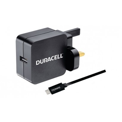 BUN0127A BUN0127A Duracell USB Type-C Cavo + USB Charger Various Apple & Android Phones/Tablets