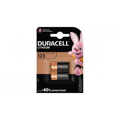 DL123-X2 DL123-X2 Duracell Ultra Lithium Pack of 2 Common Photographic Battery