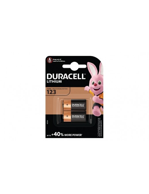 DL123-X2 DL123-X2 Duracell Ultra Lithium Pack of 2 Common Photographic Battery