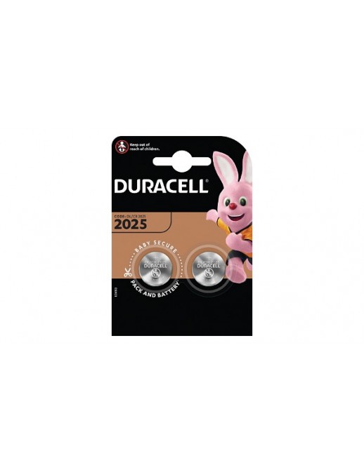 DL2025B2 DL2025B2 Duracell 3V Coin Cell (2 Pack) Common Electronics Battery