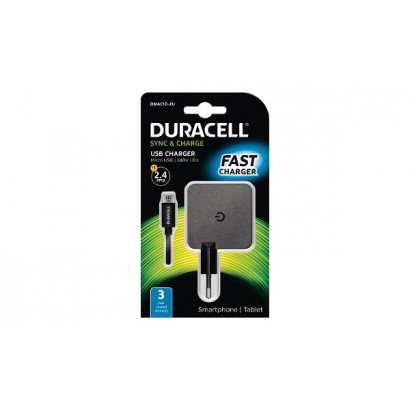 DMAC10-EU DMAC10-EU Duracell 2.4A Phone/Tablet Wall Charger Adatto per Android Micro USB Phones/Tablets