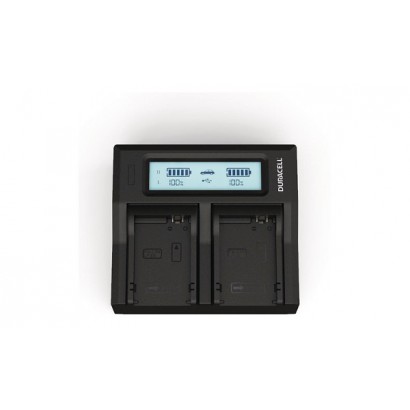 DRC6104 DRC6104 Duracell LED Dual DSLR Batteria Charger Adatto per Canon LP-E8