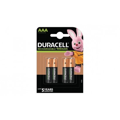 HR03-A HR03-A Duracell Ricaricabile (BL) AAA 4 Pack 900mAh General Purpose Battery