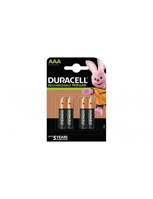 HR03-A HR03-A Duracell Ricaricabile (BL) AAA 4 Pack 900mAh General Purpose Battery