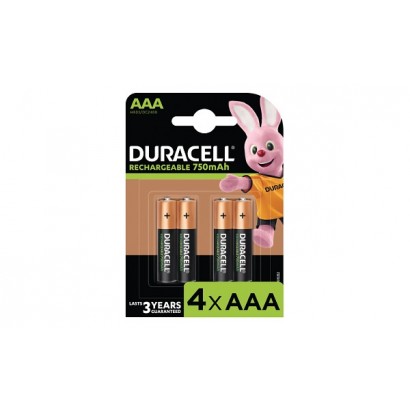 HR3-B HR3-B Duracell Ricaricabile (BL) AAA 4 Pack 750mAh General Purpose Battery