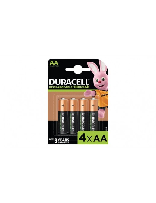 HR6-B HR6-B Duracell Ricaricabile (BL) AA 4 Pack 1300mAh General Purpose Battery
