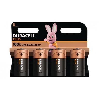 MN1300B4 MN1300B4 Duracell Plus D Size 4 Pack Original General Purpose Battery (LR20)