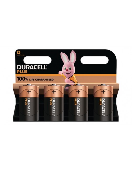 MN1300B4 MN1300B4 Duracell Plus D Size 4 Pack Original General Purpose Battery (LR20)