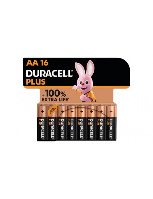MN1500B16 MN1500B16 Duracell Plus AA Alkaline - 16 Pack