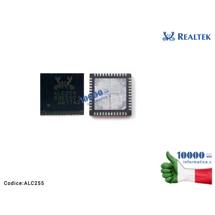 IC Chip REALTEK ALC255-CG ALC255-CGT ALCZ 55 ALC2S5 ALC25S ALC 255 ALC255 QFN-48