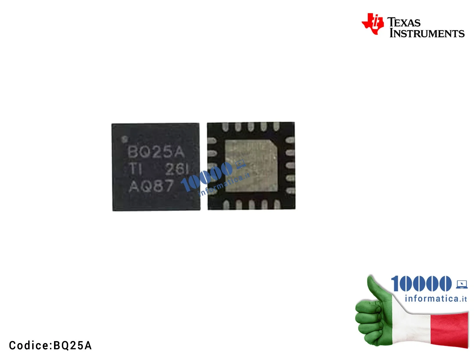 BQ25A IC Chip TI BQ 24725 ARGRR BQ 24725 ARGR BQ24725ARG BQ24725AR BQ2SA BQ25A BQ24725A Battery SMBus Charge Controller QFN20