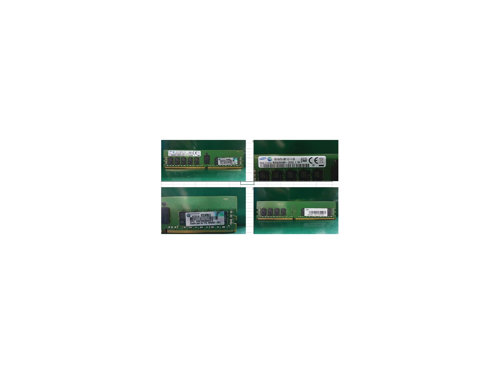 819411-001 819411-001 SPS-MEMORY DIMM 16GB PC4-2400T-R 2Gx4