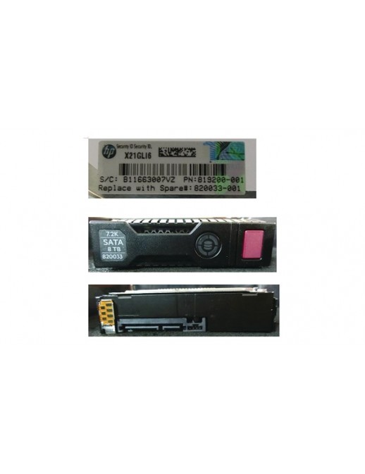 820033-001 820033-001 SPS-DRV HD 8TB 6G 7.2K 3.5 SATA MDL SC