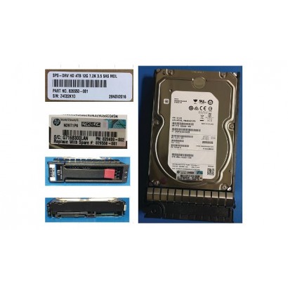 826550-001 826550-001 SPS-DRV HD 4TB 12G 7.2K 3.5 SAS MDL