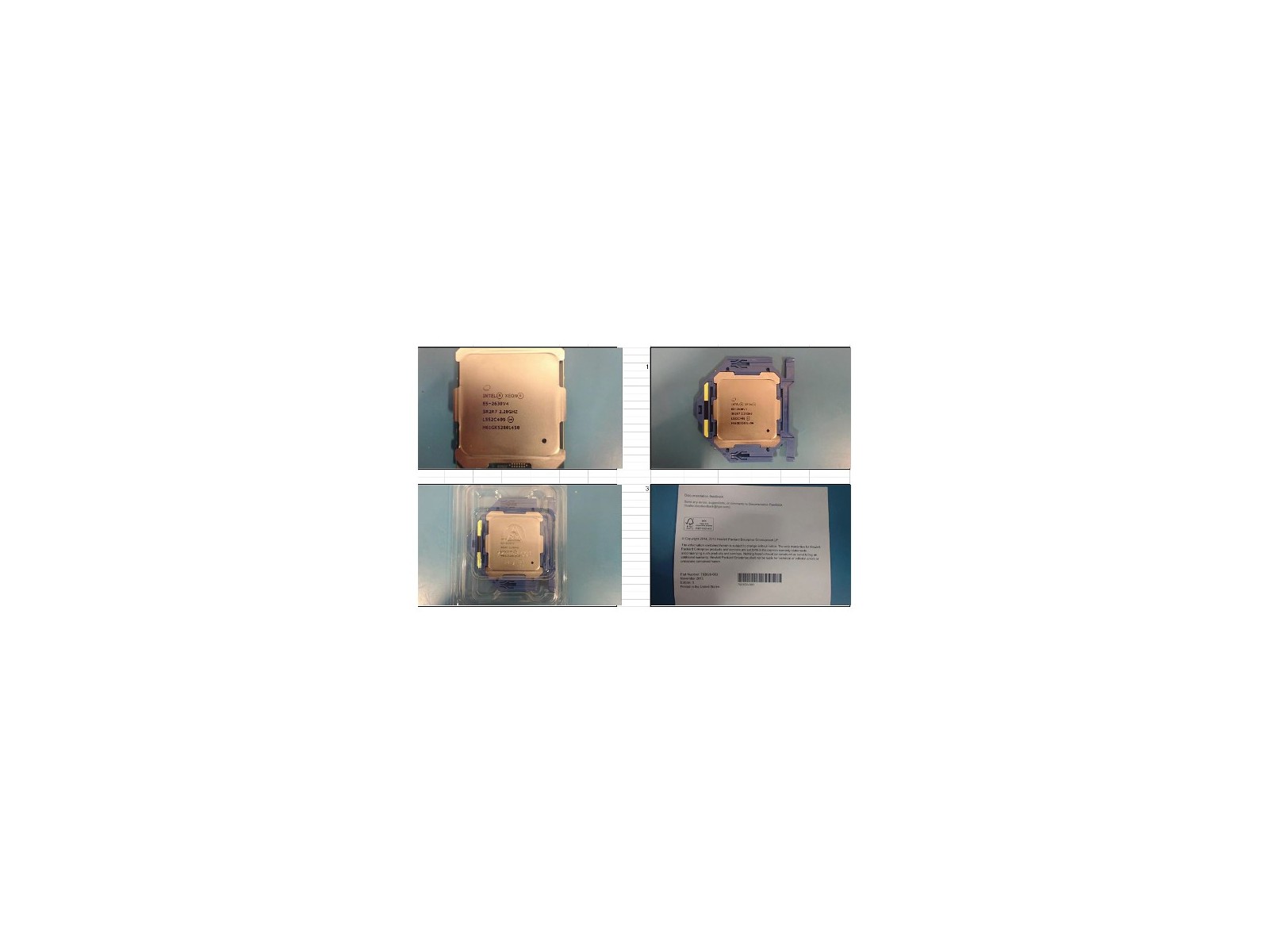 835602-001 835602-001 SPS-CPU BDW E5-2630 v4 10C 2.2GHz 85W