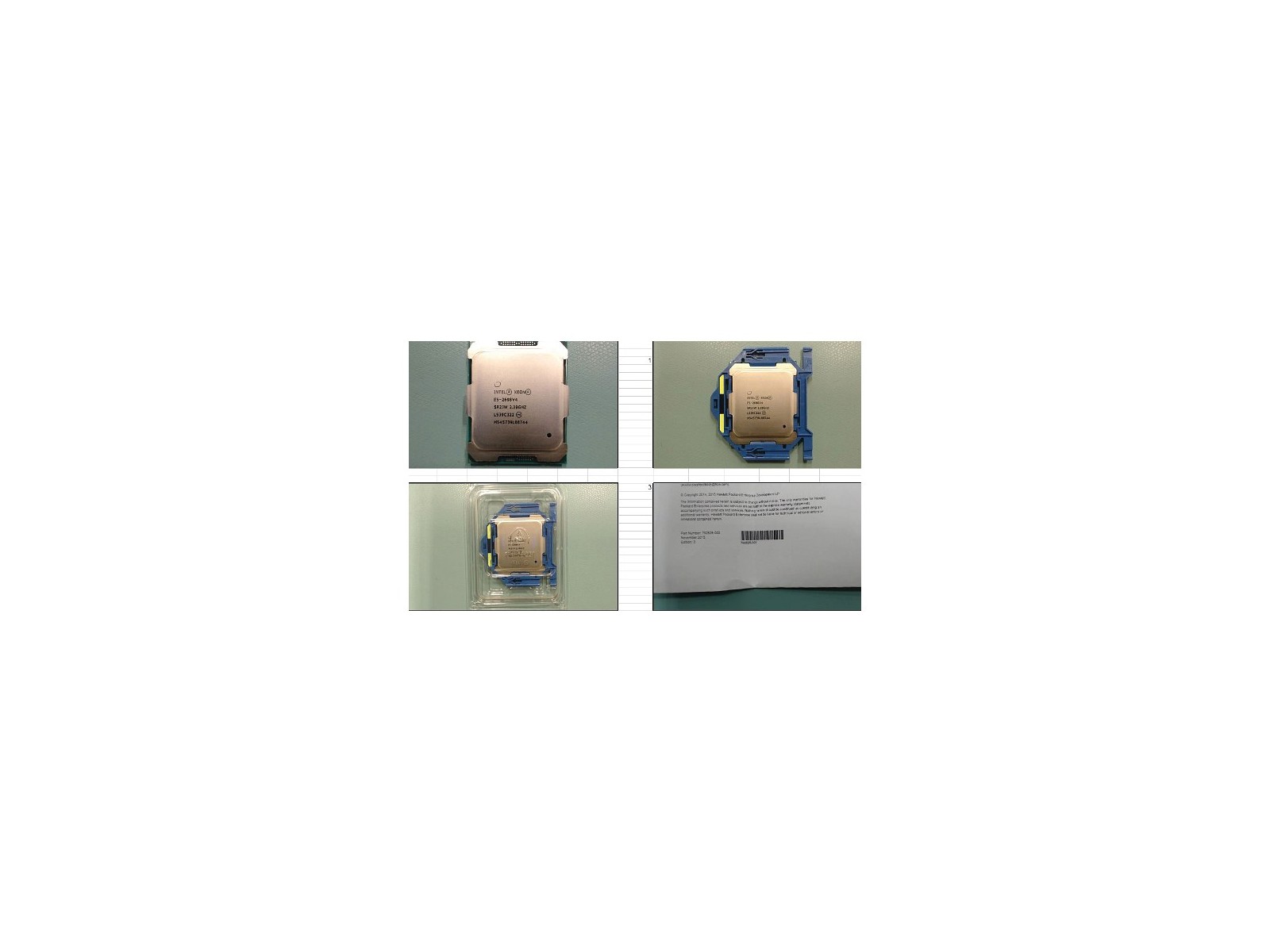 835617-001 835617-001 SPS-CPU BDW E5-2698 v4 20C 2.2GHz 135W