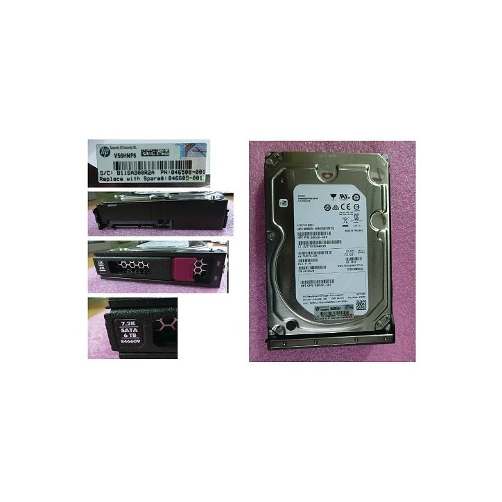 846512-B21 SPS-DRV HD 6TB 6G 7.2.K 3.5 SATA MDL LP - sostituito con HPE spare part:846609-001