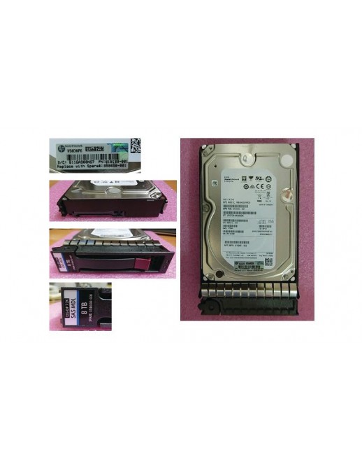 858384-B21 858384-B21 SPS-DR HD 8TB 12G 7.2K LFF SAS 512e MDL - sostituito con HPE spare part:858650-001