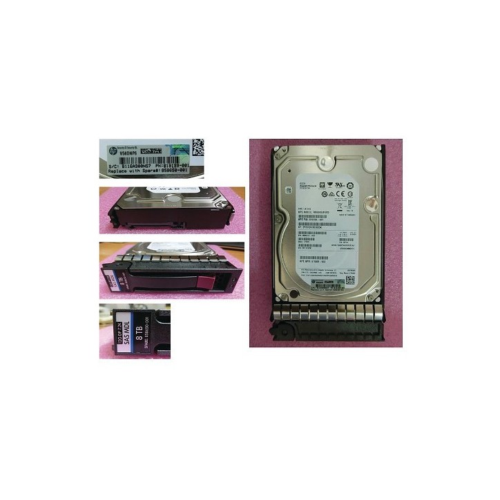 858650-001 SPS-DR HD 8TB 12G 7.2K LFF SAS 512e MDL