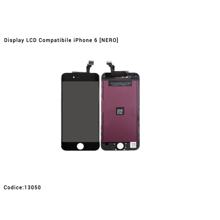 Display LCD Compatibile iPhone 6 [NERO] Schermo Vetro Touch Screen