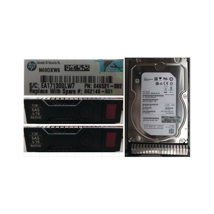 862140-001 SPS-DRV HDD 6TB 12G 7.2K LFF SAS MDL SC 862140-001 SPS-DRV HDD 6TB 12G 7.2K LFF SAS MDL SC