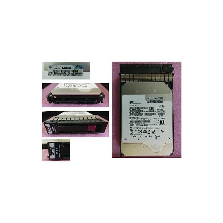 869347-B21 SPS-DRV HDD 10TB 12G 7.2K LFF SAS MDL - sostituito con HPE spare part:869574-001