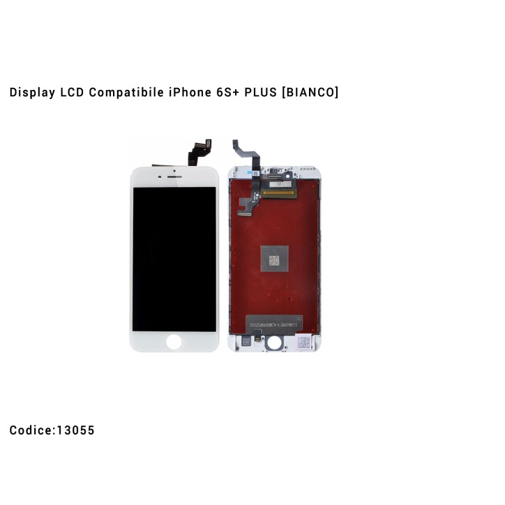 Display LCD Compatibile iPhone 6S+ Plus [BIANCO] Schermo Vetro Touch Screen