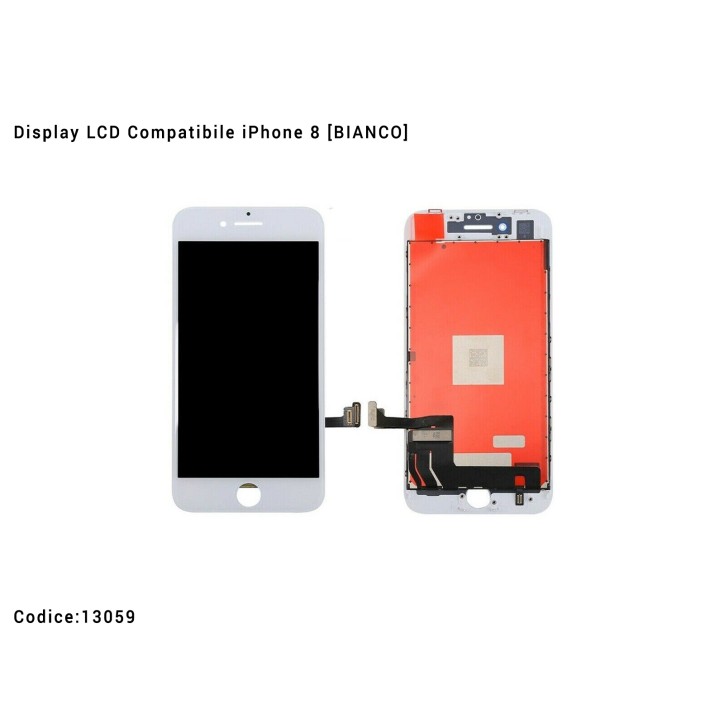 Display LCD Compatibile iPhone 8 [BIANCO] Schermo Vetro Touch Screen