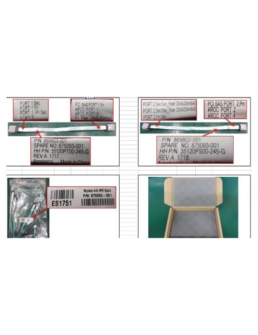 875093-001 875093-001 SPS-CBL (Retroilluminata) AROC to Shiner 36p PORT1+2 kit