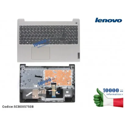 5CB0X57508 Tastiera Italiana Completa di Top Case Superiore LENOVO IdeaPad 3 15ADA05 (81W1) FRU5CB0X57508