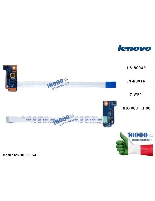 90007354 Pulsante di Accensione LENOVO IdeaPad B50-30 B50-45 B50-70 B50-80 B40-70 LS-B098P Power Button Board LS-B091P ZIWB1 ...