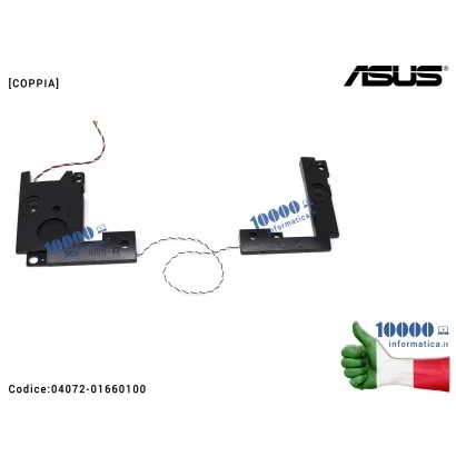 04072-01660100 Altoparlanti Speaker ASUS K501L K501U K501LB K501LX K501UQ K501UW K501UX A501U A501L V505 [COPPIA]