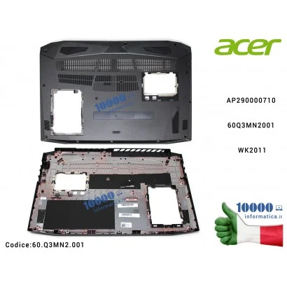 60.Q3MN2.001 Bottom Case Scocca Inferiore ACER Nitro AN515-42 AN515-52 AN515-53 AP290000710 60.Q3MN2.001 60Q3MN2001 WK2011