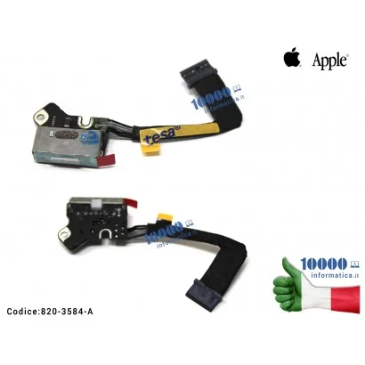 820-3584-A Connettore di Alimentazione DC Power Jack MackBook Pro A1502 (2013) (2014) (2015) MagSafe 2 ME864 ME865 820-3584-A...