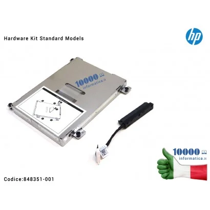 848351-001 KIT Supporto Caddy + Cavo Connettore HDD Hard Disk HP ZBook 17 G3 (STANDARD MODELS) Hard drive bracket + Hard driv...
